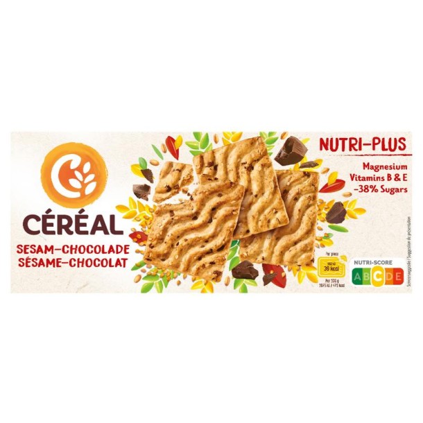 Cereal Koekjes sesam chocolade (200 Gram)