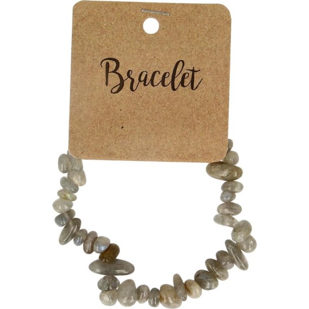 Steengoed Splitarmband labradoriet (1 Stuks)