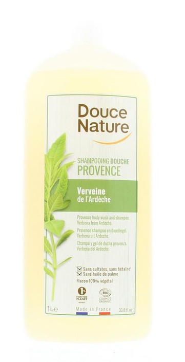 Douce Nature Douchegel & shampoo provence verbena Ardeche bio (1 Liter)