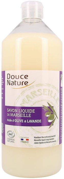Douce Nature Zeep Marseille vloeibaar lavendel bio (1 Liter)