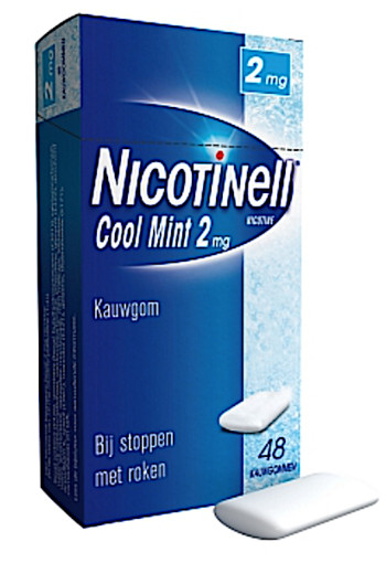 Nicotinell Kauwgom Cool Mint 2 Mg 48st