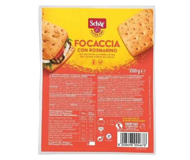 Dr Schar Focaccia glutenvrij (200 Gram)