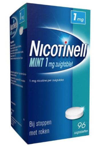 Nicotinell Mint 1 mg zuigtablet - 96 stuks - Antirookbehandeling