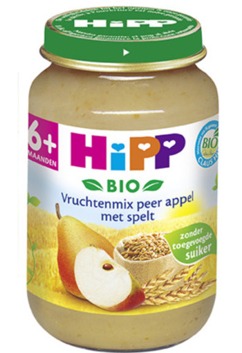 Hipp Vruchtenmix Peer & Appel Met Spelt 190g