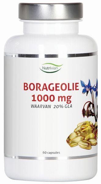 Nutrivian Borage olie 1000 mg (60 Capsules)