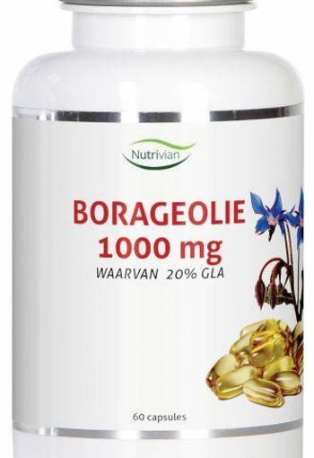 Nutrivian Borage olie 1000 mg (60 Capsules)