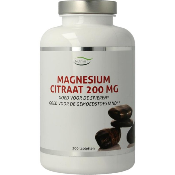 Nutrivian Magnesium citraat 200 mg (200 Tabletten)