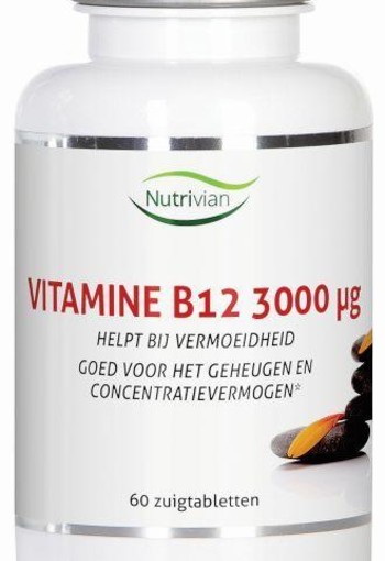 Nutrivian Vitamine B12 methylcobalamine 3 mg (60 Zuigtabletten)
