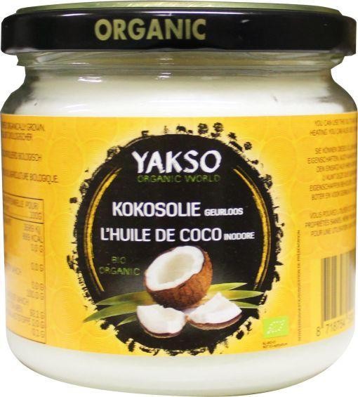 Yakso Kokosolie geurloos bio (320 Milliliter)