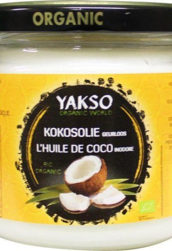 Yakso Kokosolie geurloos bio (320 Milliliter)