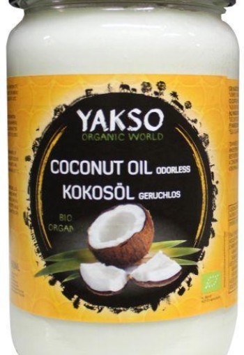 Yakso Kokosolie geurloos bio (650 Milliliter)