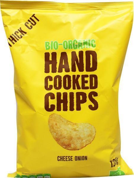 Trafo Chips handcooked kaas & ui bio (125 Gram)