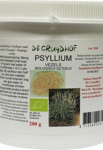 Cruydhof Psyllium/vlozaad bio (200 Gram)