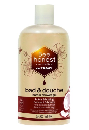 Traay Bee Honest Bad/douche kokos/honing (500 Milliliter)