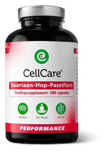 Cellcare Valeriaan-hop-passiflora (180 Vegetarische capsules)