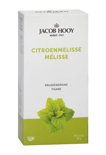 Jacob Hooy Citroenmelisse theezakjes gold (20 Zakjes)