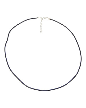 Ruben Robijn Halsketting waskoord met verlengketting zwart (1 Stuks)