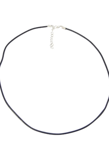 Ruben Robijn Halsketting waskoord met verlengketting zwart (1 Stuks)