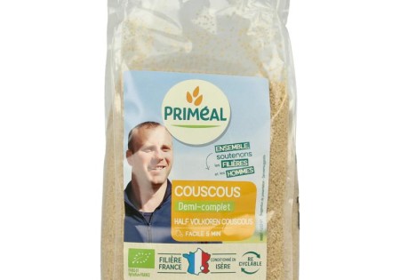 Primeal Couscous halfvolkoren bio (500 Gram)