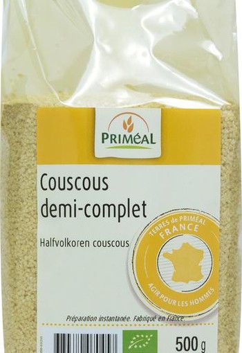 Primeal Couscous halfvolkoren bio (500 Gram)