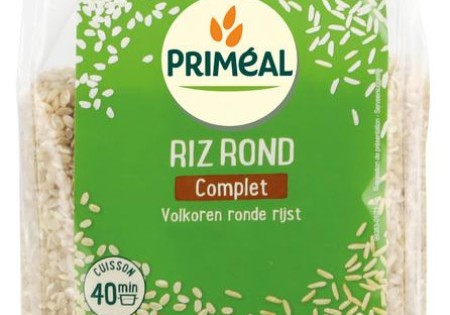 Primeal Volkoren ronde rijst uit Italie bio (1 Kilogram)