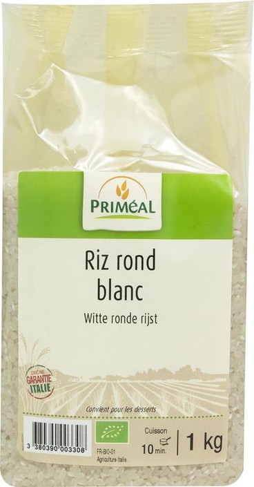 Primeal Witte ronde rijst bio (1 Kilogram)