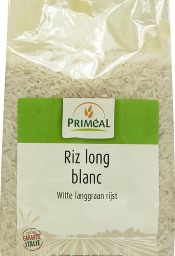 Primeal Witte langgraan rijst bio (1 Kilogram)