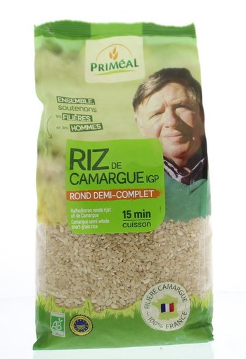 Primeal Halfvolkoren ronde rijst camargue bio (1 Kilogram)