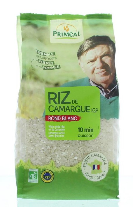 Primeal Witte ronde rijst camargue bio (1 Kilogram)