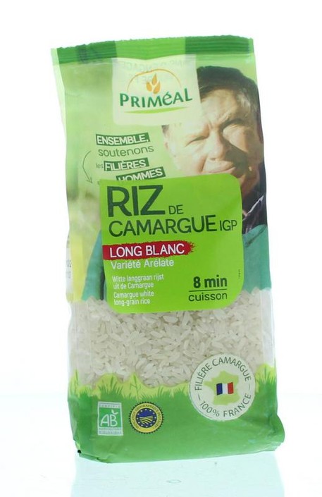 Primeal Witte langgraan rijst camargue bio (500 Gram)