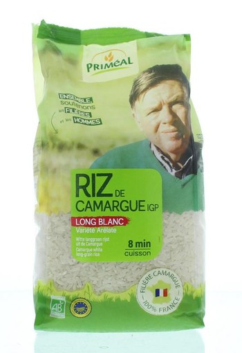 Primeal Witte langgraan rijst camargue bio (1 Kilogram)