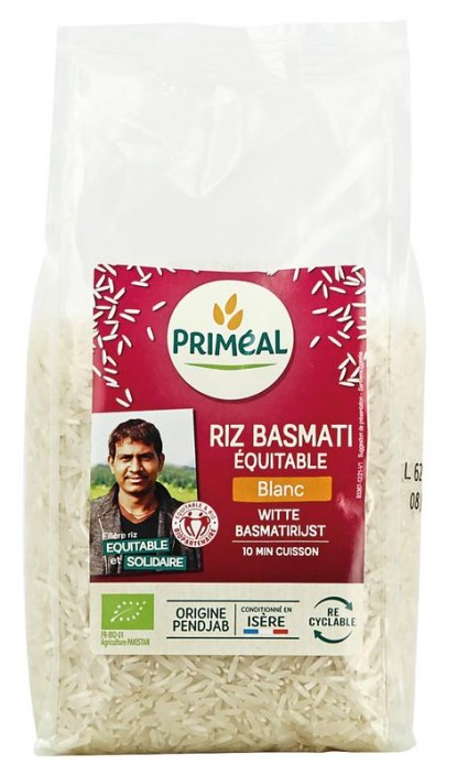 Primeal Witte basmati rijst bio (500 Gram)