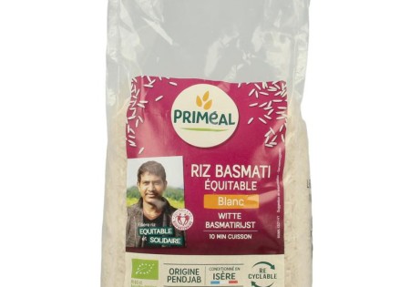 Primeal Witte basmati rijst bio (1 Kilogram)