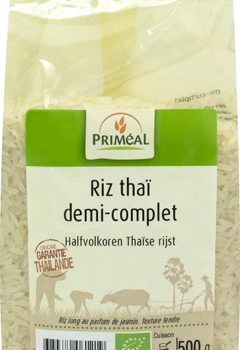 Primeal Halfvolkoren Thaise rijst bio (500 Gram)