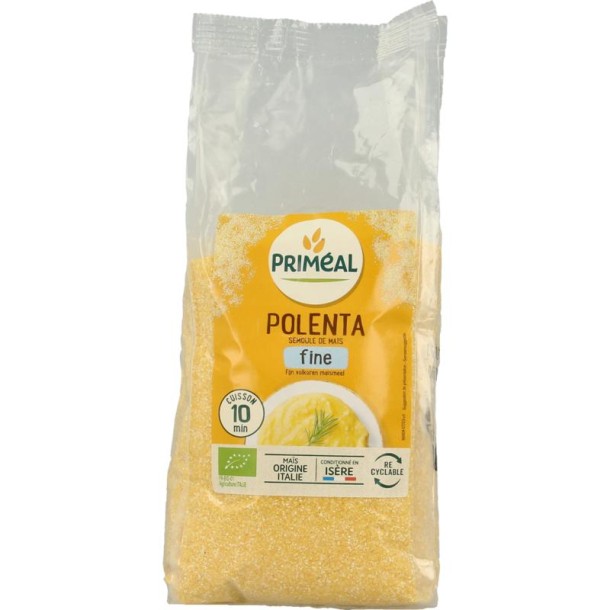 Primeal Polenta fijn volkoren maismeel bio (500 Gram)