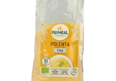 Primeal Polenta fijn volkoren maismeel bio (500 Gram)