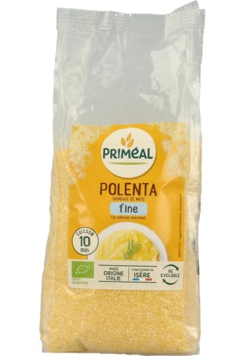 Primeal Polenta fijn volkoren maismeel bio (500 Gram)