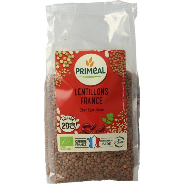 Primeal Linzen zeer fijn Frankrijk bio (500 Gram)