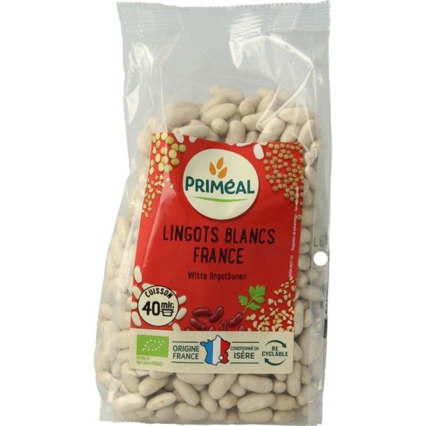 Primeal Witte lingotbonen Frankrijk bio (500 Gram)