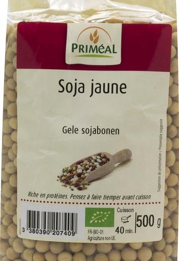 Primeal Sojabonen geel bio (500 Gram)