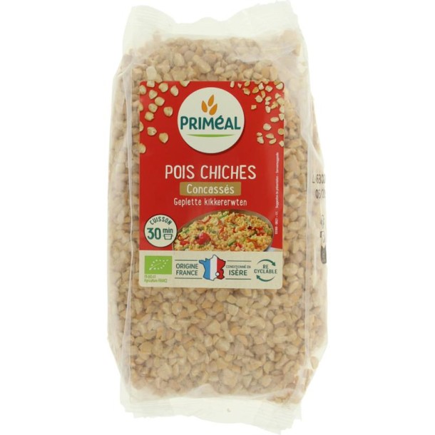 Primeal Geplette kikkererwten bio (500 Gram)