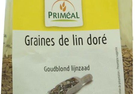 Primeal Lijnzaad goudblond bio (250 Gram)