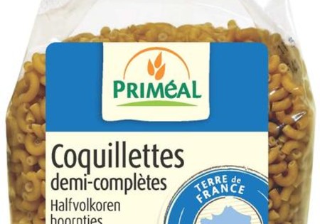 Primeal Halfvolkoren hoorntjes bio (500 Gram)