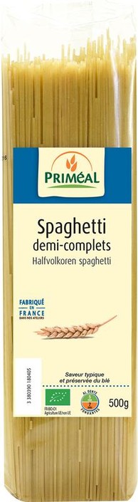 Primeal Halfvolkoren spaghetti bio (500 Gram)