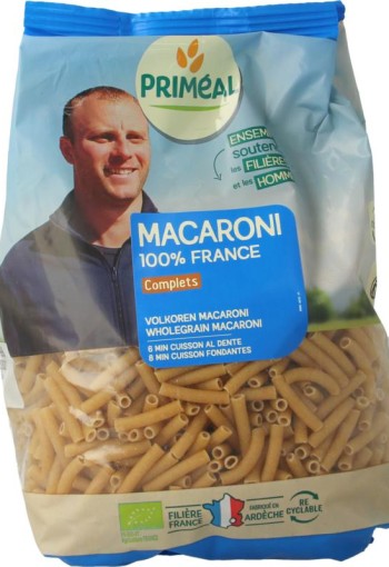 Primeal Volkoren macaroni bio (500 Gram)