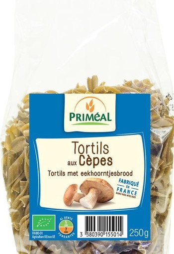 Primeal Fusilli tortils eekhoorntjesbrood bio (250 Gram)