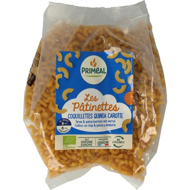 Primeal Hoorntjes tarwe quinoa wortel bio (250 Gram)