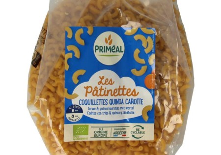 Primeal Hoorntjes tarwe quinoa wortel bio (250 Gram)