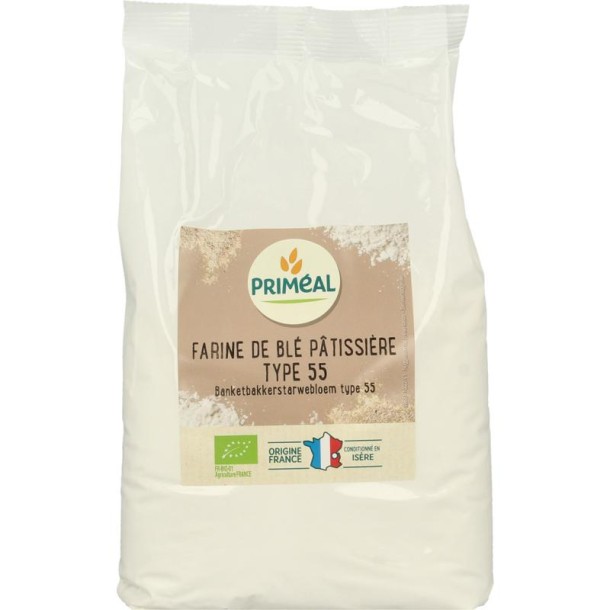 Primeal Banketbakkers tarwebloem T55 bio (1 Kilogram)