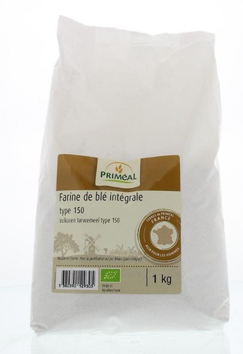 Primeal Volkoren tarwemeel borsa 150 bio (1 Kilogram)
